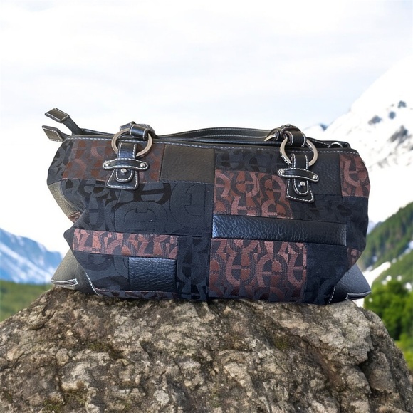 Vintage ETIENNE AIGNER Patchwork Collection Shoulder Bag EUC - Picture 2 of 7